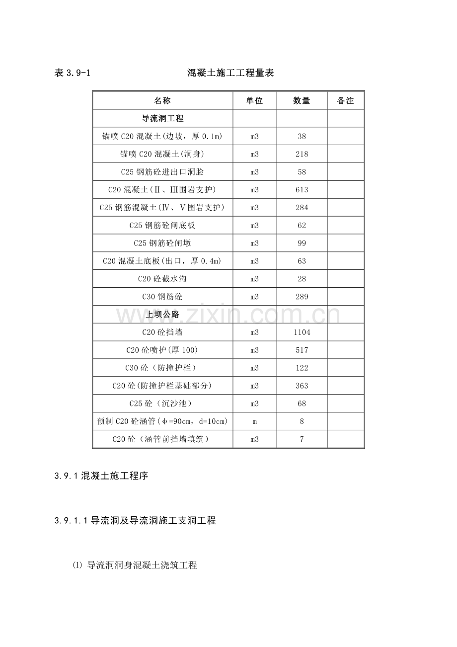 混凝土工程说明书及附图资料.doc_第3页