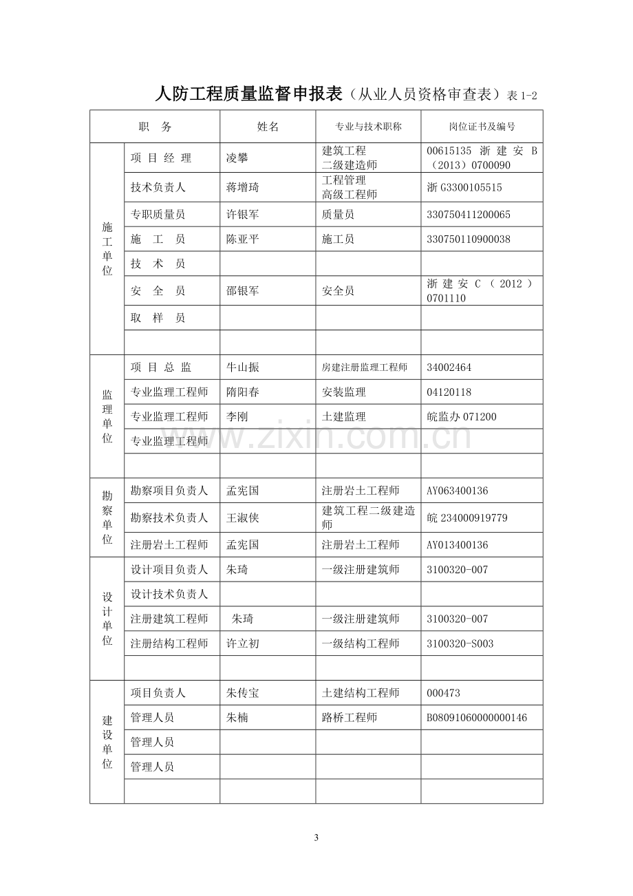 安徽省人防工程质量监督申报表.doc_第3页