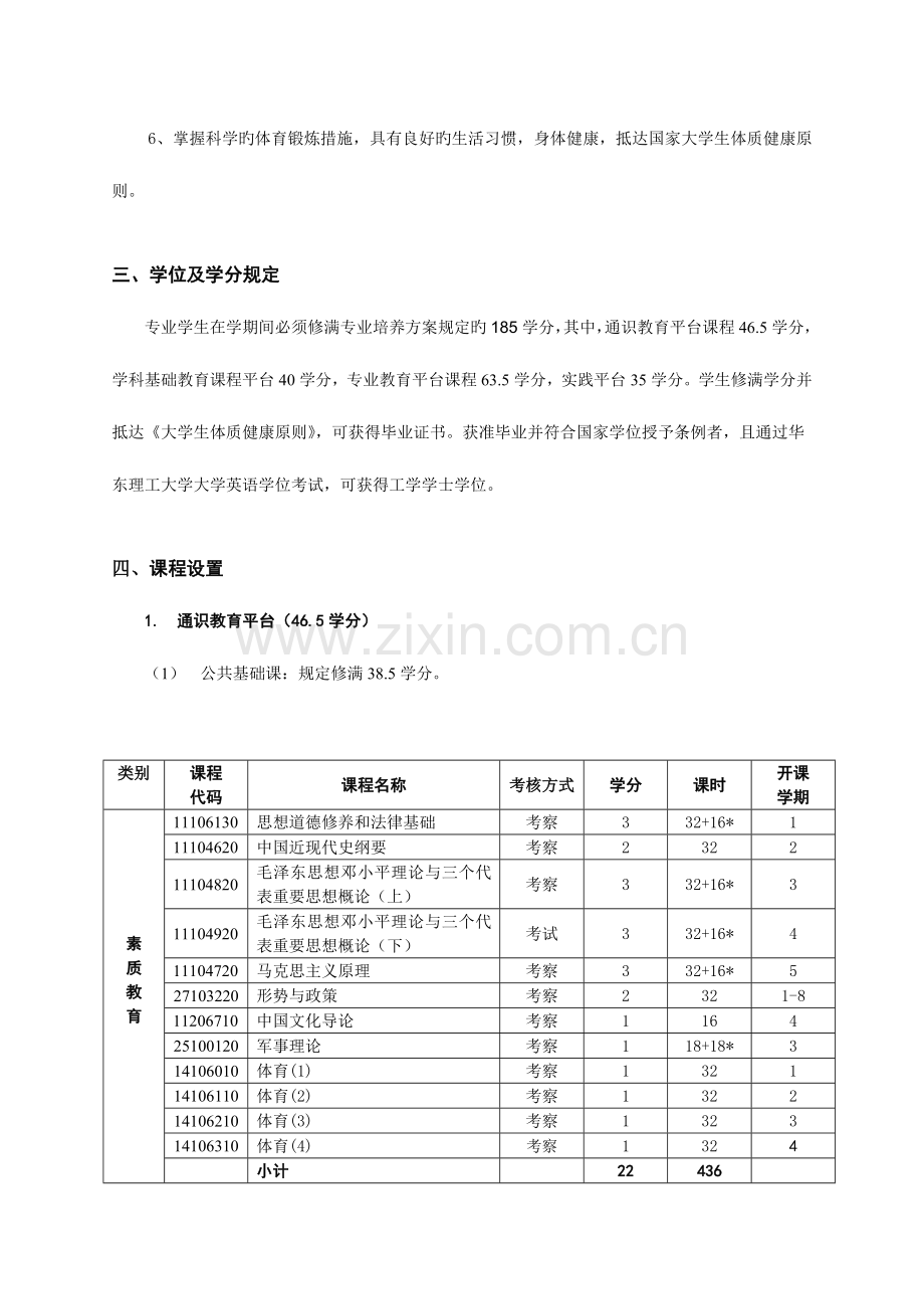 机械设计制造及其自动化专业教学培养方案.doc_第2页