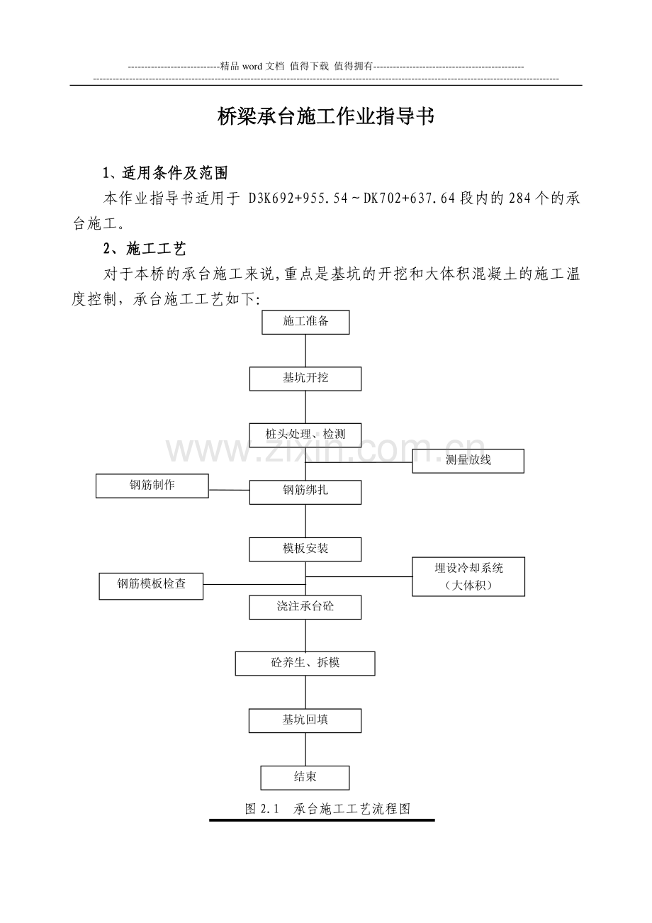 桥梁承台施工作业指导书.doc_第2页