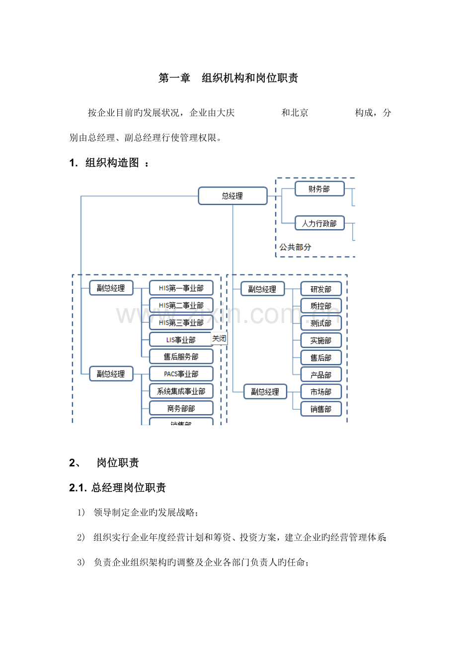 组织机构和岗位职责.doc_第1页