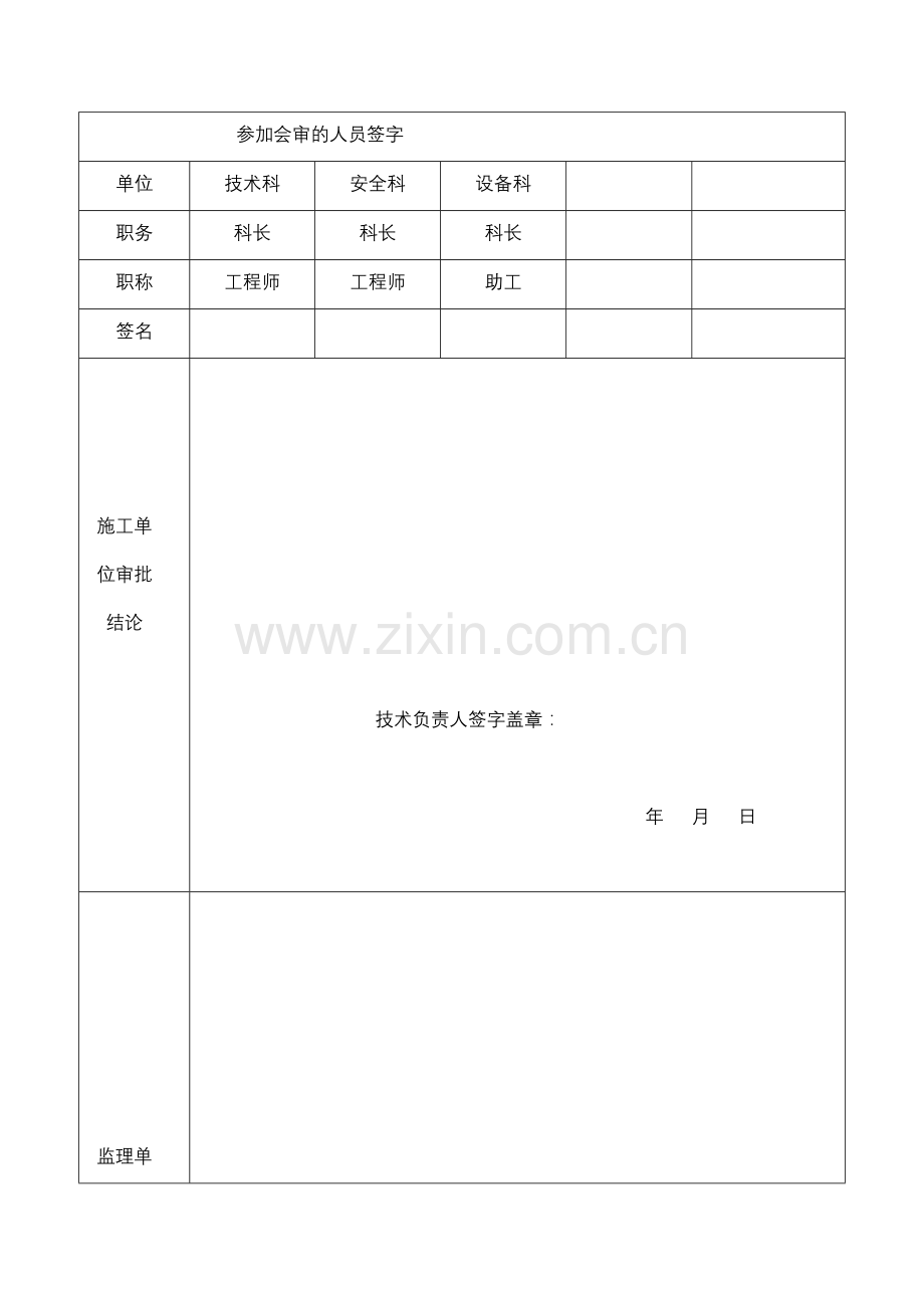 安全施工组织设计报审表.doc_第3页