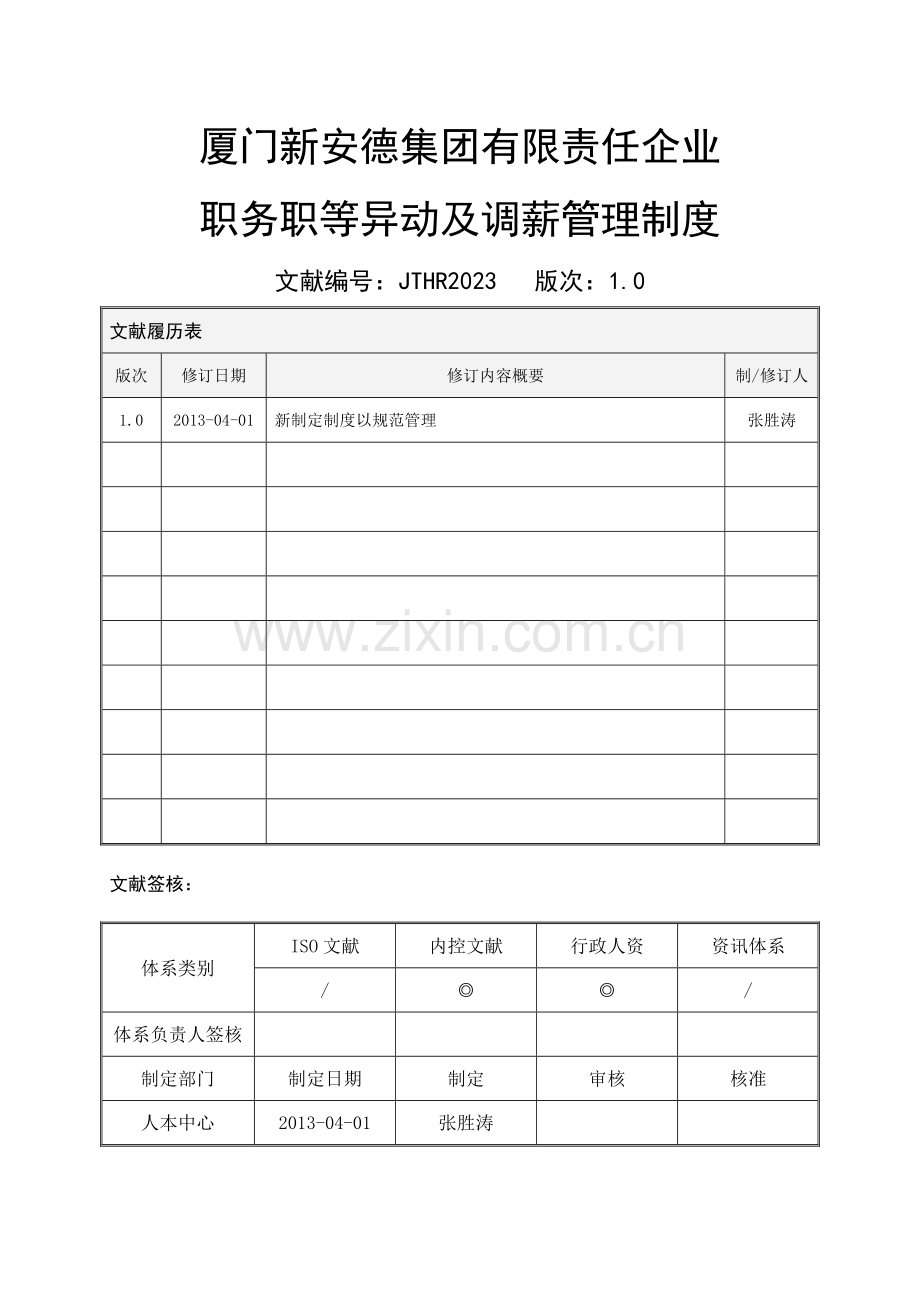 集团职务职等异动及调薪管理制度.doc_第2页