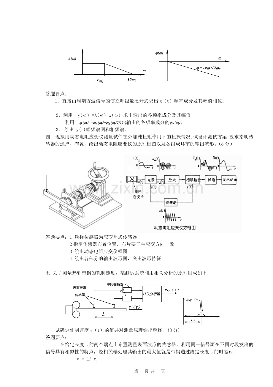 2010机械工程测试技术试题卷A参考答案.doc_第3页