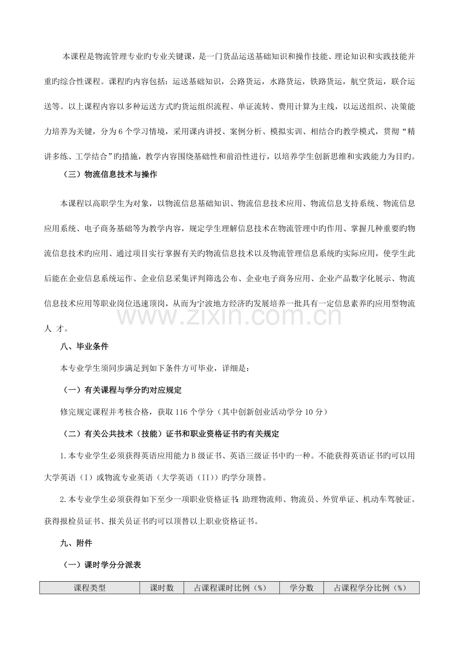 级物流管理专业人才培养方案.docx_第3页