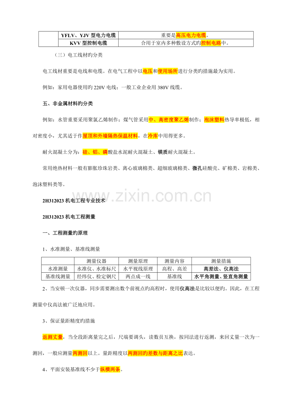 2023年二级建造师机电工程管理与实务整理资料.doc_第3页