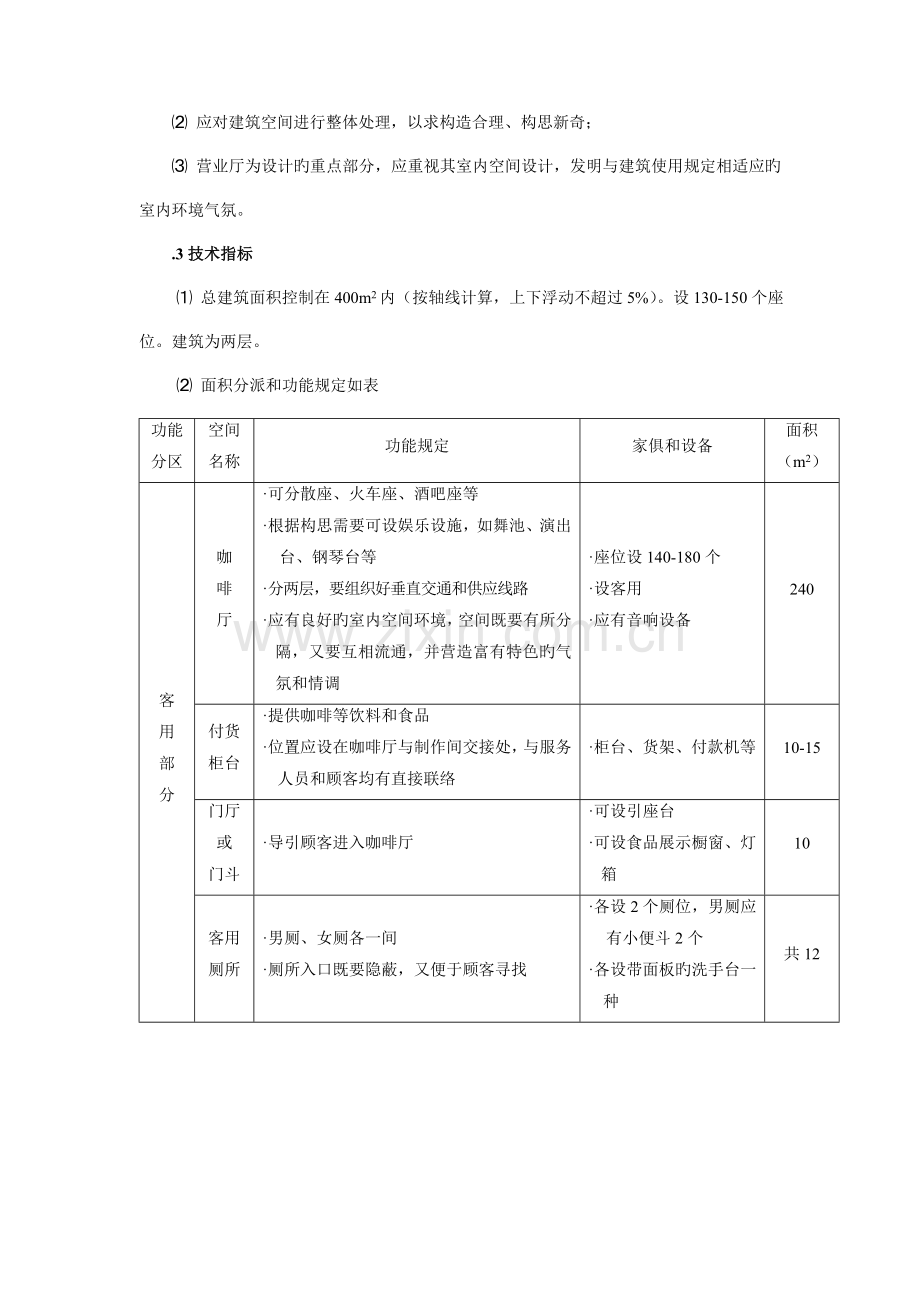 咖啡馆设计任务书.doc_第2页