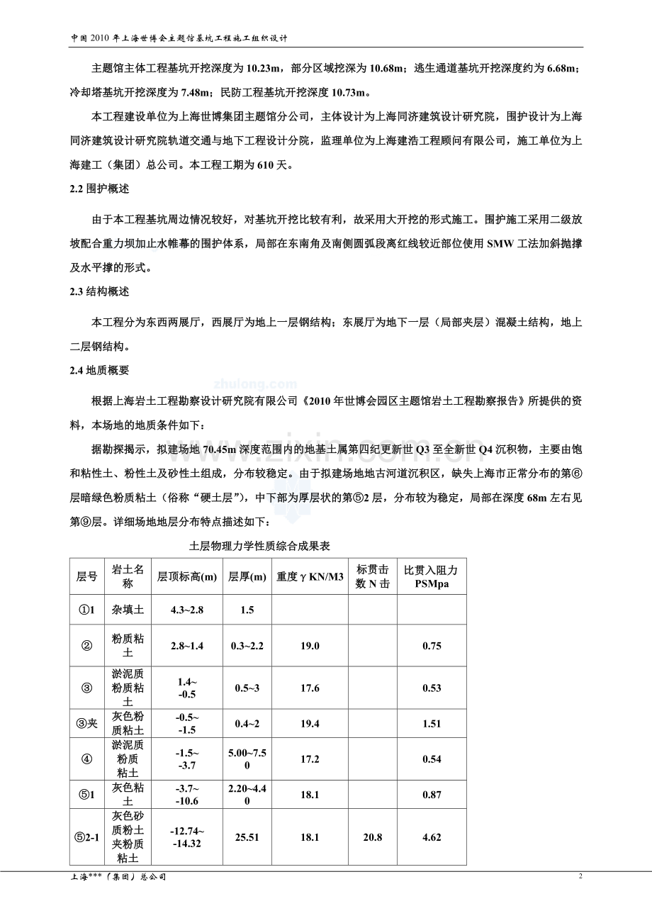 [上海]展览馆基坑围护及土方开挖施工方案.doc_第2页