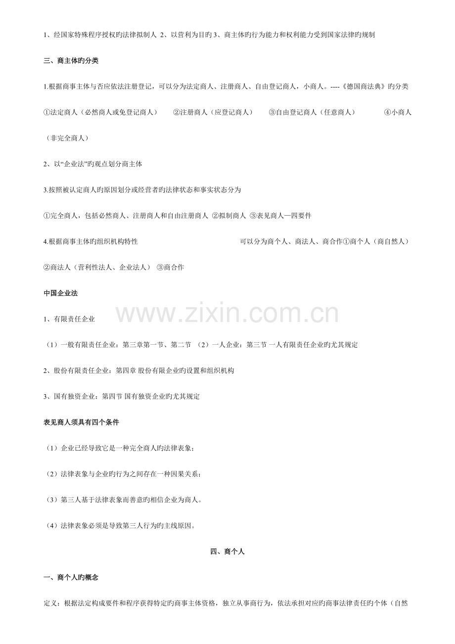 2023年商法知识点总结.doc_第2页