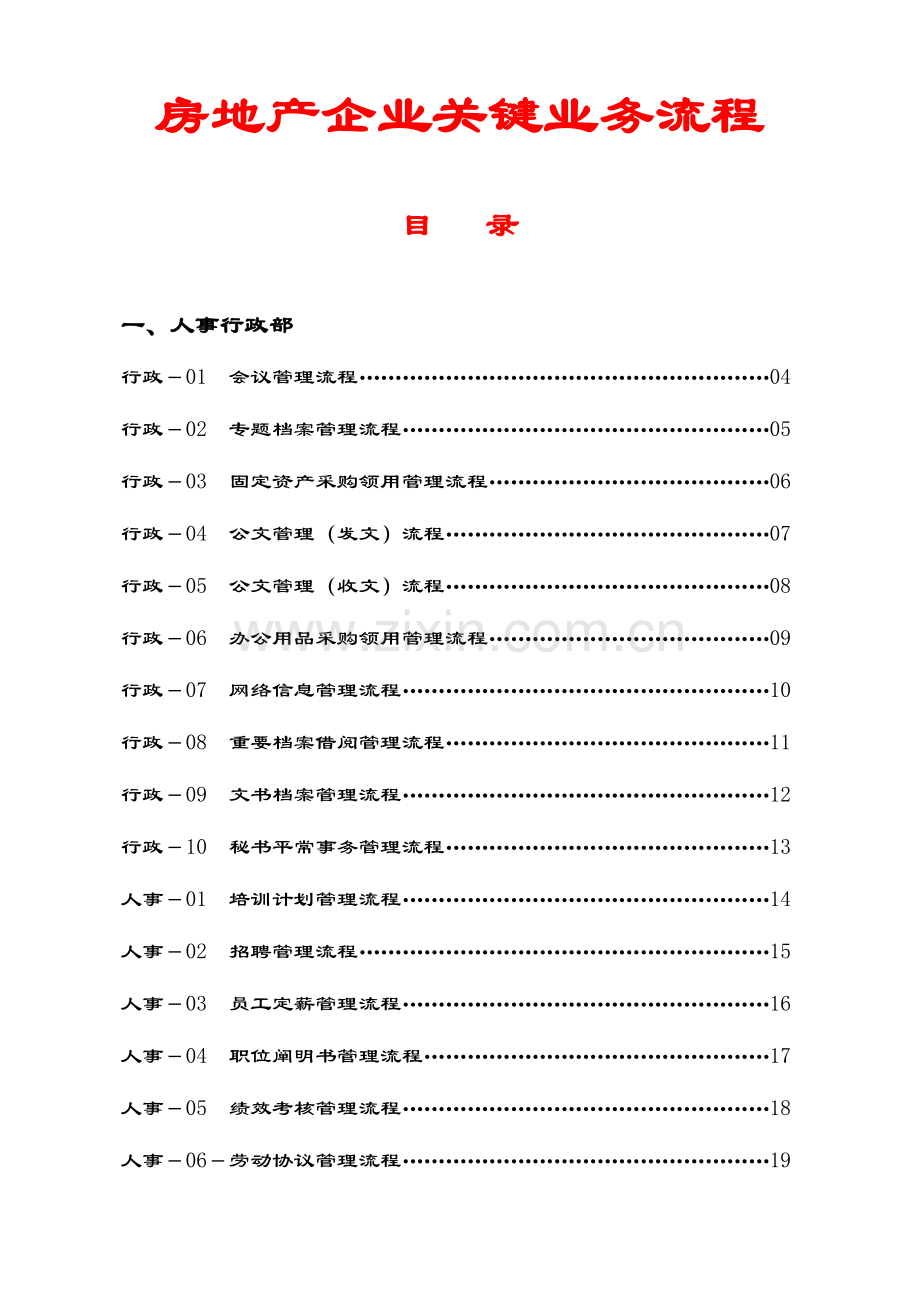 2023年房地产公司全套业务流程图.doc_第1页