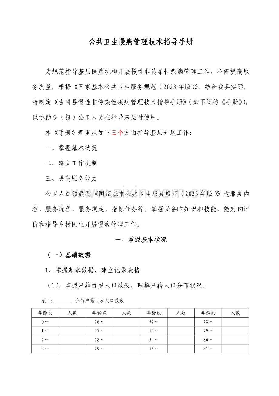 公共卫生慢病管理技术指导手册.doc_第1页