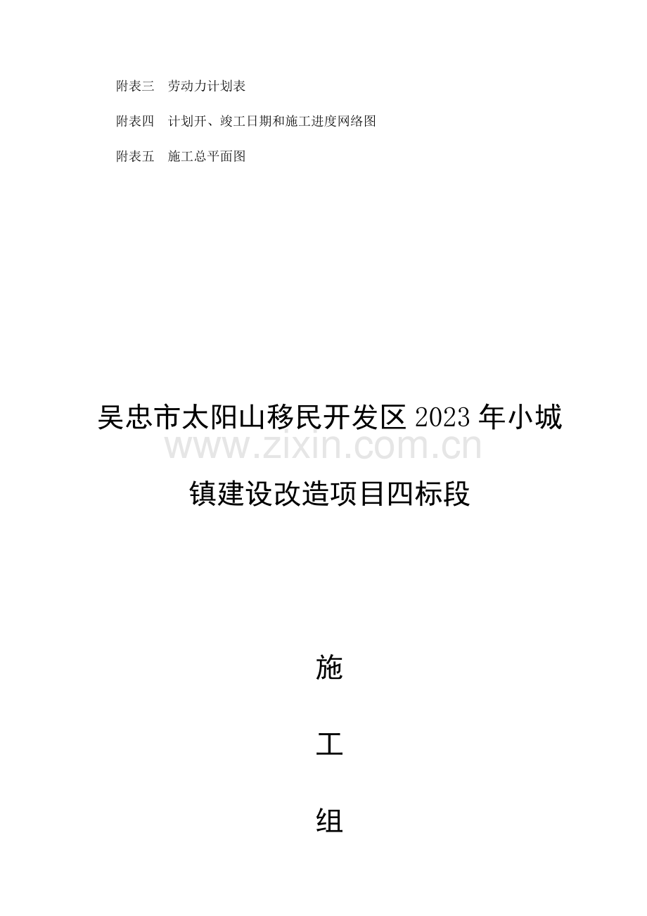 城镇街道改造项目施工组织设计.doc_第2页