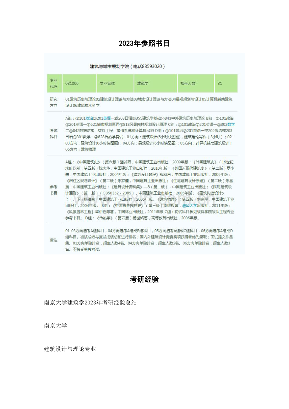 2023年南京大学建筑学考研真题.doc_第1页