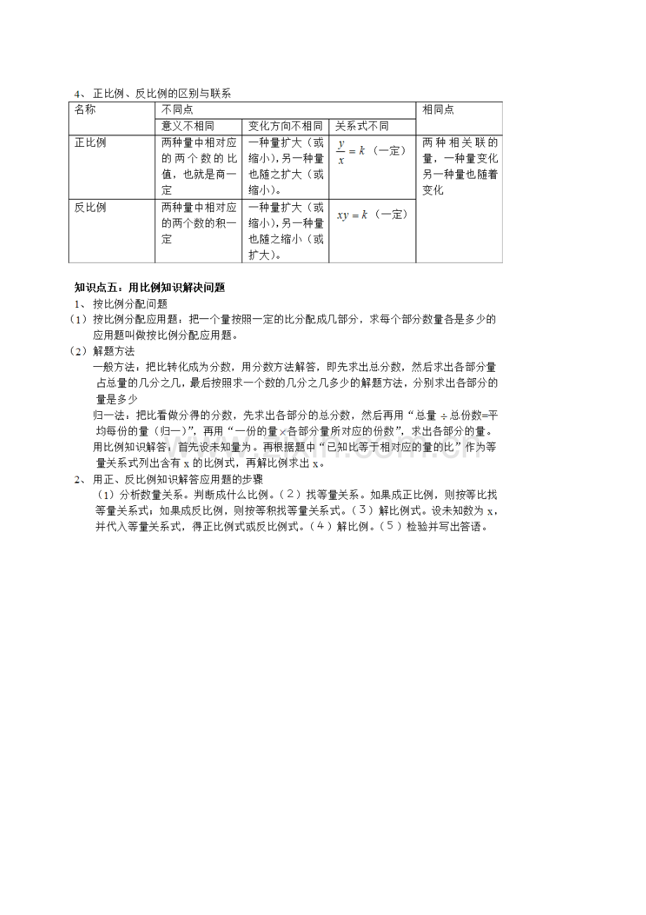 2023年小学六年级上册知识点比和比例.docx_第2页