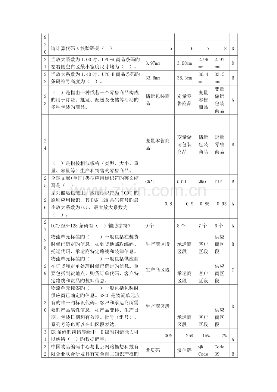 2023年条码竞赛选拔赛辅导资料条码技术与应用本科分册.doc_第3页