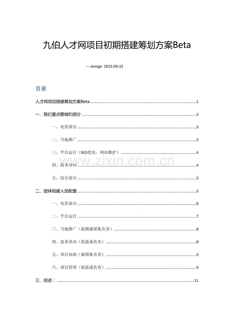 人才招聘网站平台项目搭建策划方案.doc_第1页