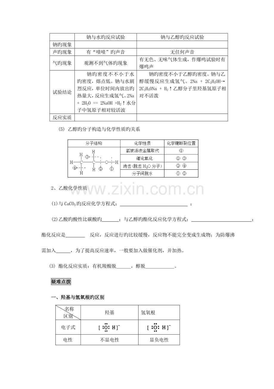 2023年归纳与整理专题有机化合物第三讲生活中两种常见的有机物.doc_第2页