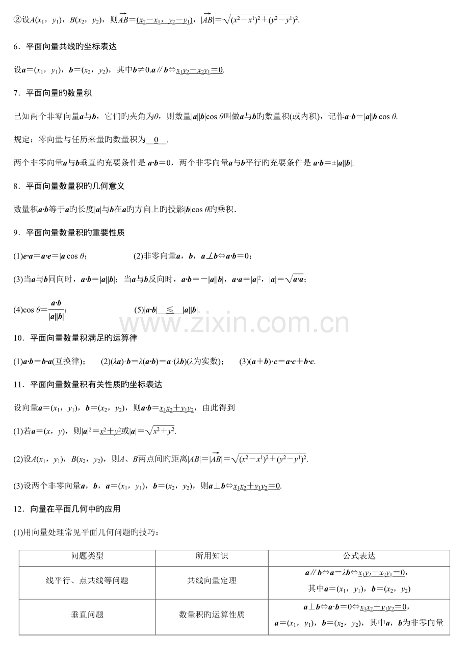 2023年平面向量知识点.doc_第2页