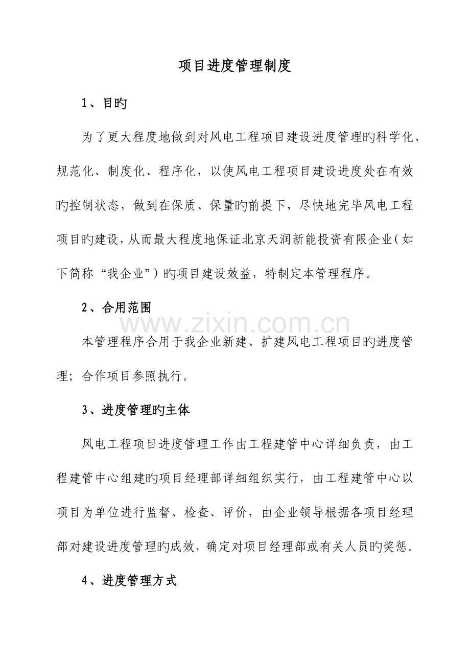 公司进度管理制度.docx_第1页