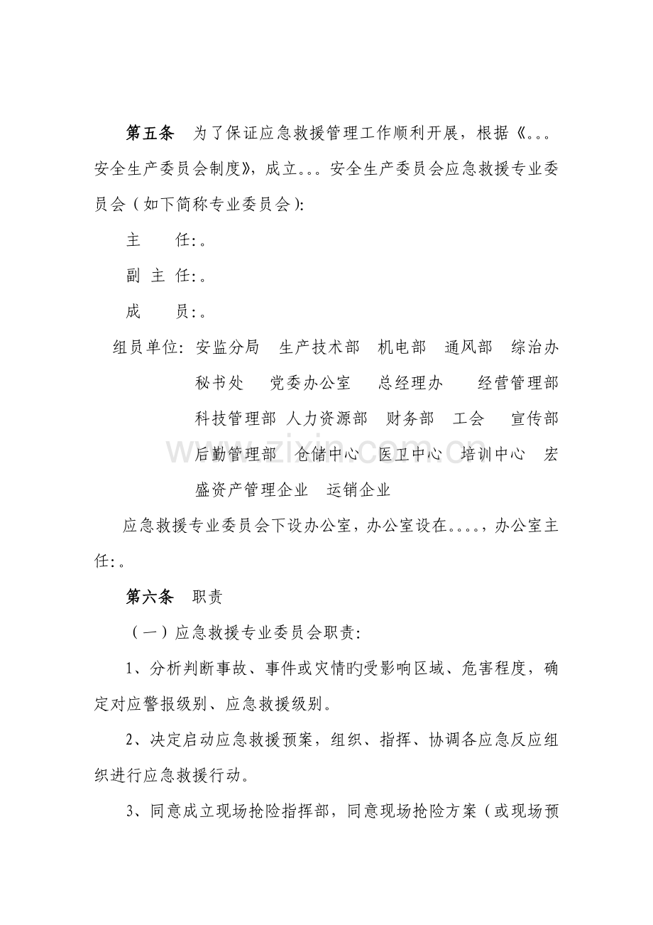 安全生产委员会应急救援专业委员会应急管理实施细则.doc_第3页