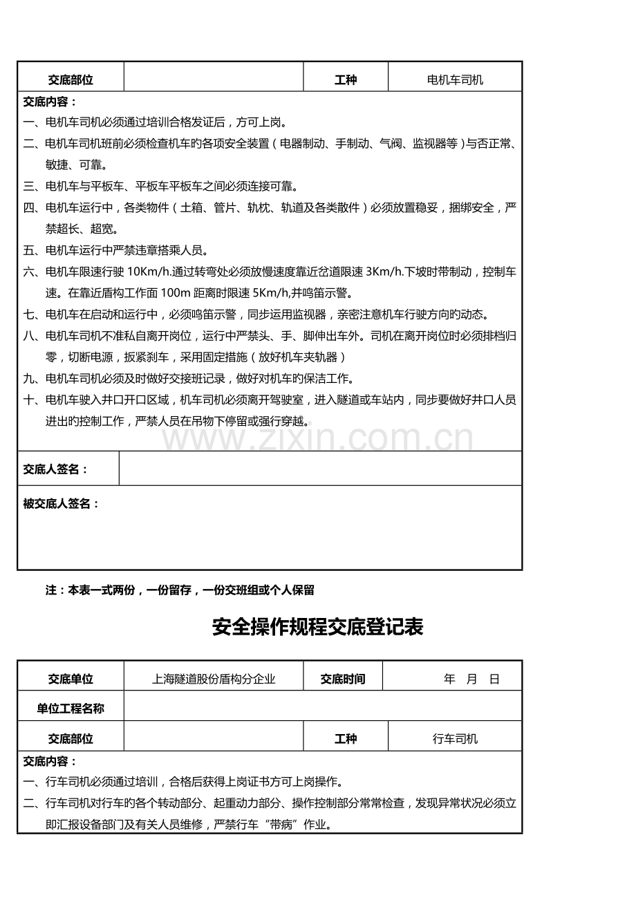 安全操作规程交底记录表.doc_第2页