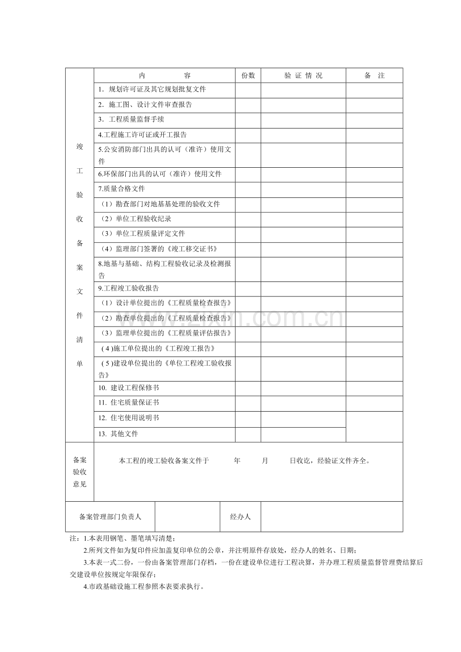 新制工程竣工验收备案表.doc_第3页