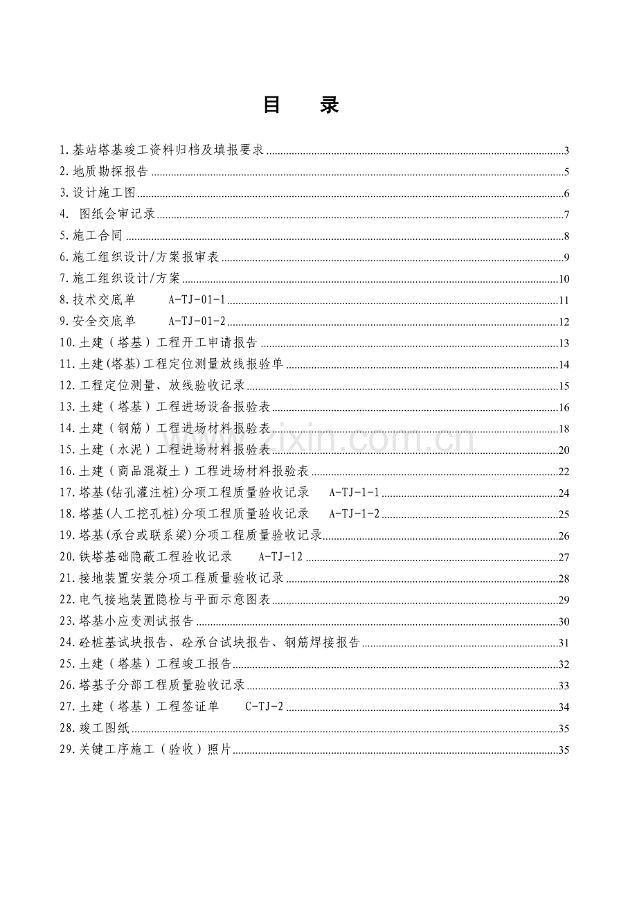 基站塔基工程竣工资料模版200809.doc_第2页