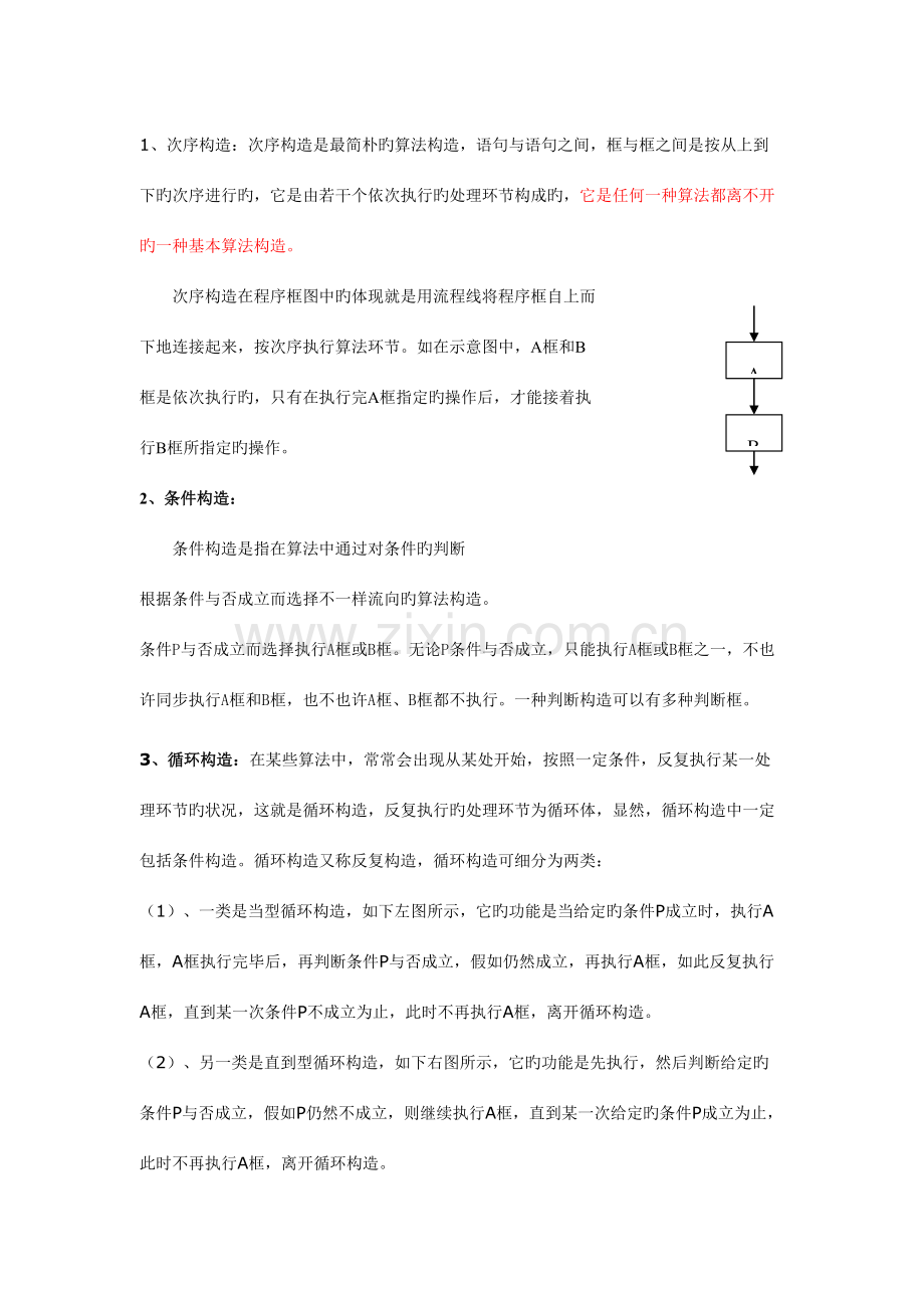 2023年高一数学必修三第一单元知识点及练习题.doc_第3页