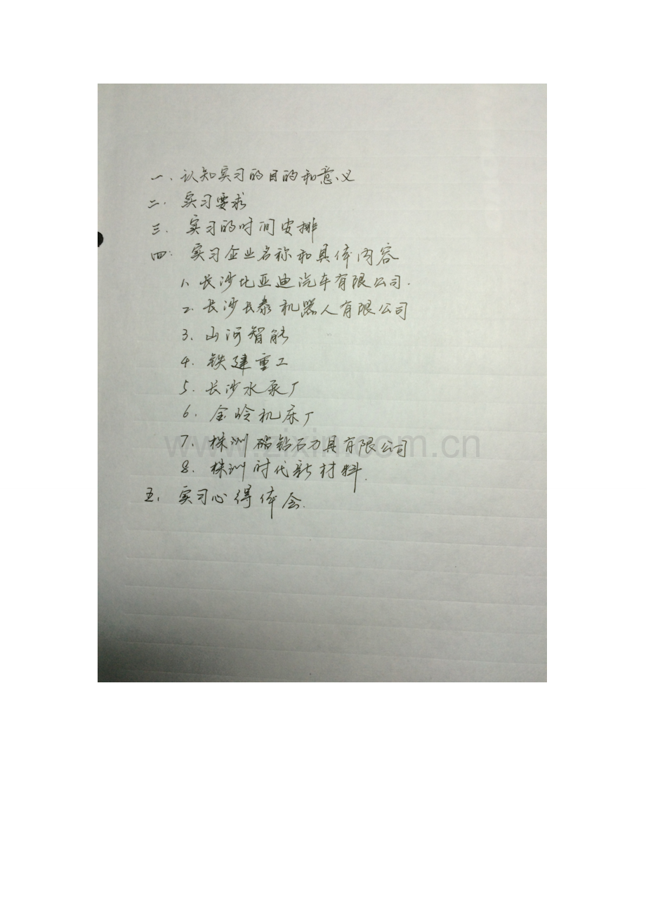 中南大学机械制造工艺实习报告.doc_第1页