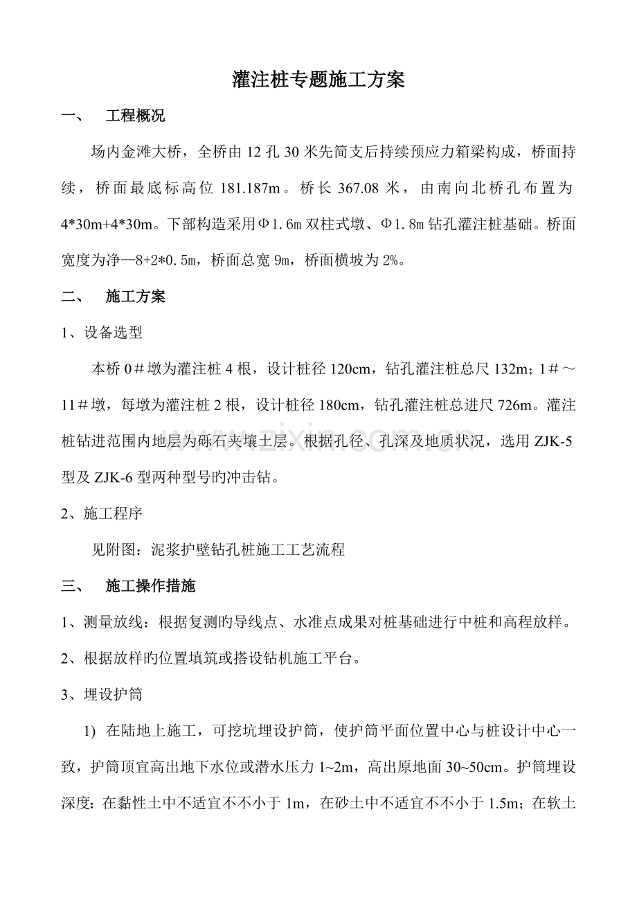 灌注桩专项施工方案.doc_第1页