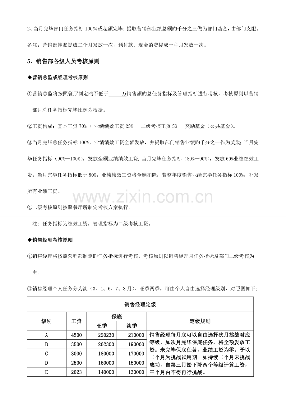 市场营销部工资及提成方案.doc_第3页