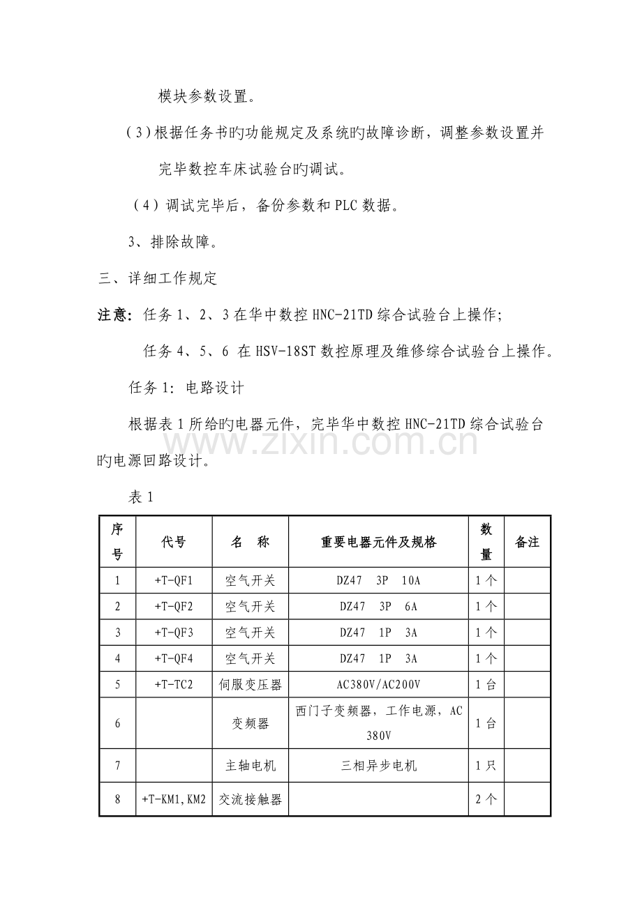 2023年数控机床装调与维修竞赛项目竞赛试题李海清.doc_第3页