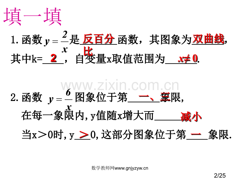 反比例函数复习PPT省名师优质课赛课获奖课件市赛课一等奖课件.ppt_第2页