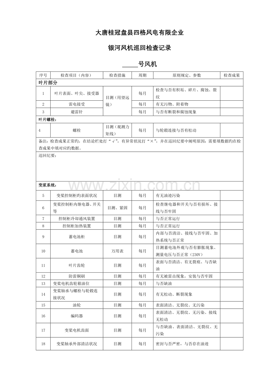 风力发电机巡检项目.docx_第1页