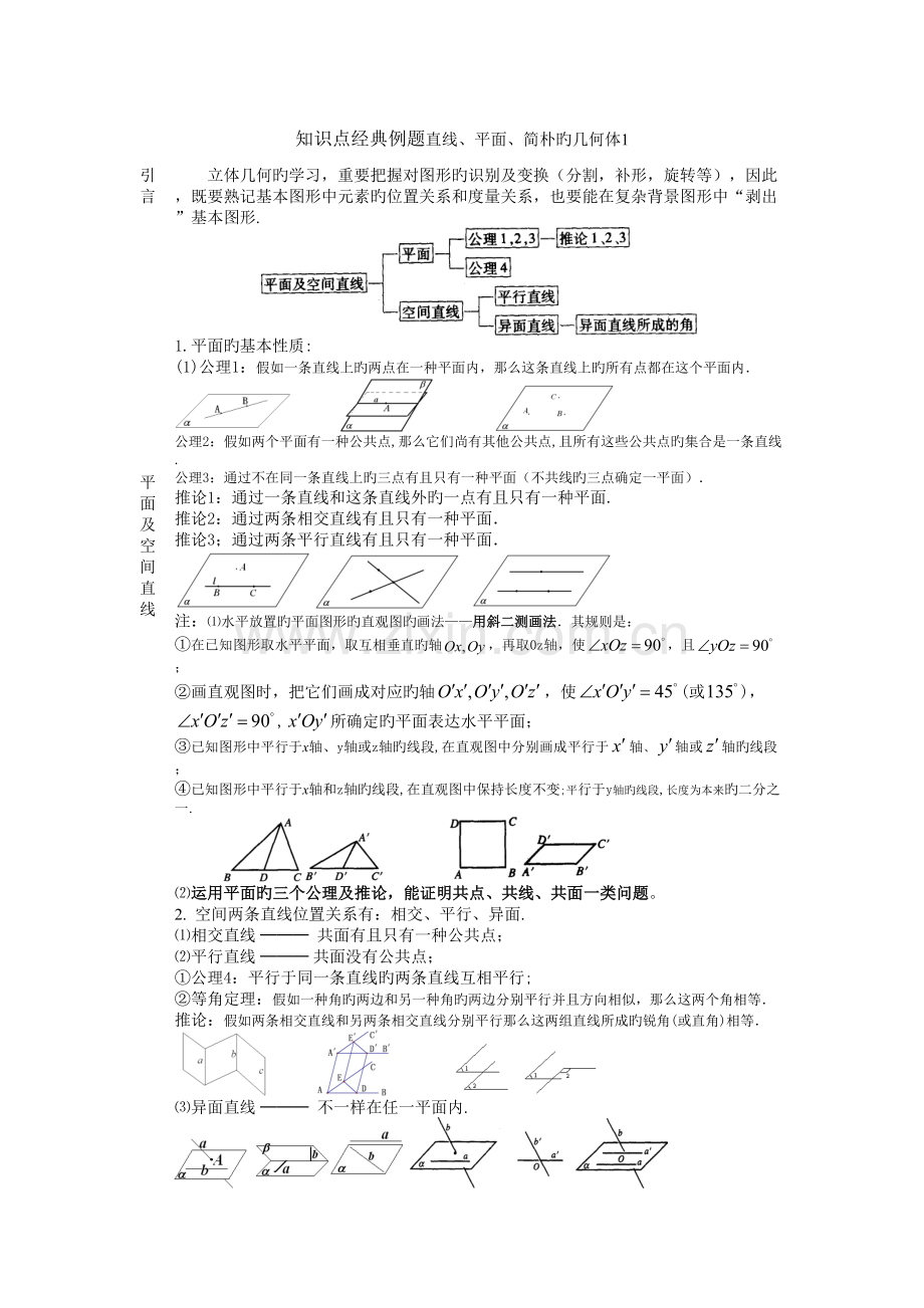 2023年知识点典型例题直线平面简单的几何体.doc_第1页