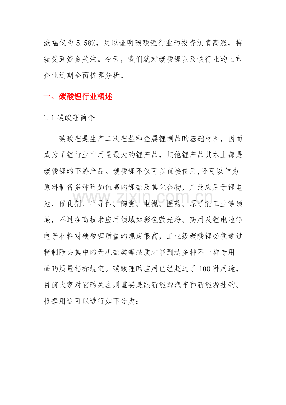 碳酸锂行业上市公司研究报告.docx_第2页