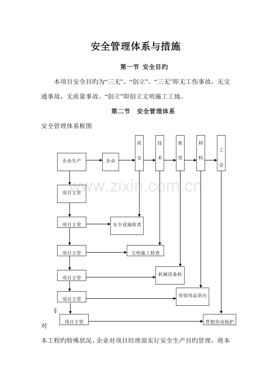 安全系统管理系统体系及要求措施.doc_第1页