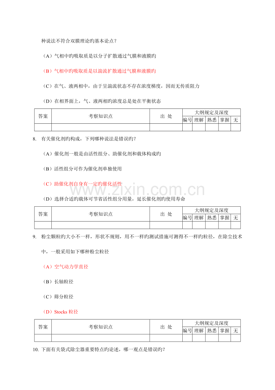 2023年注册环保工程师专业真题专业知识合并整理气.doc_第3页