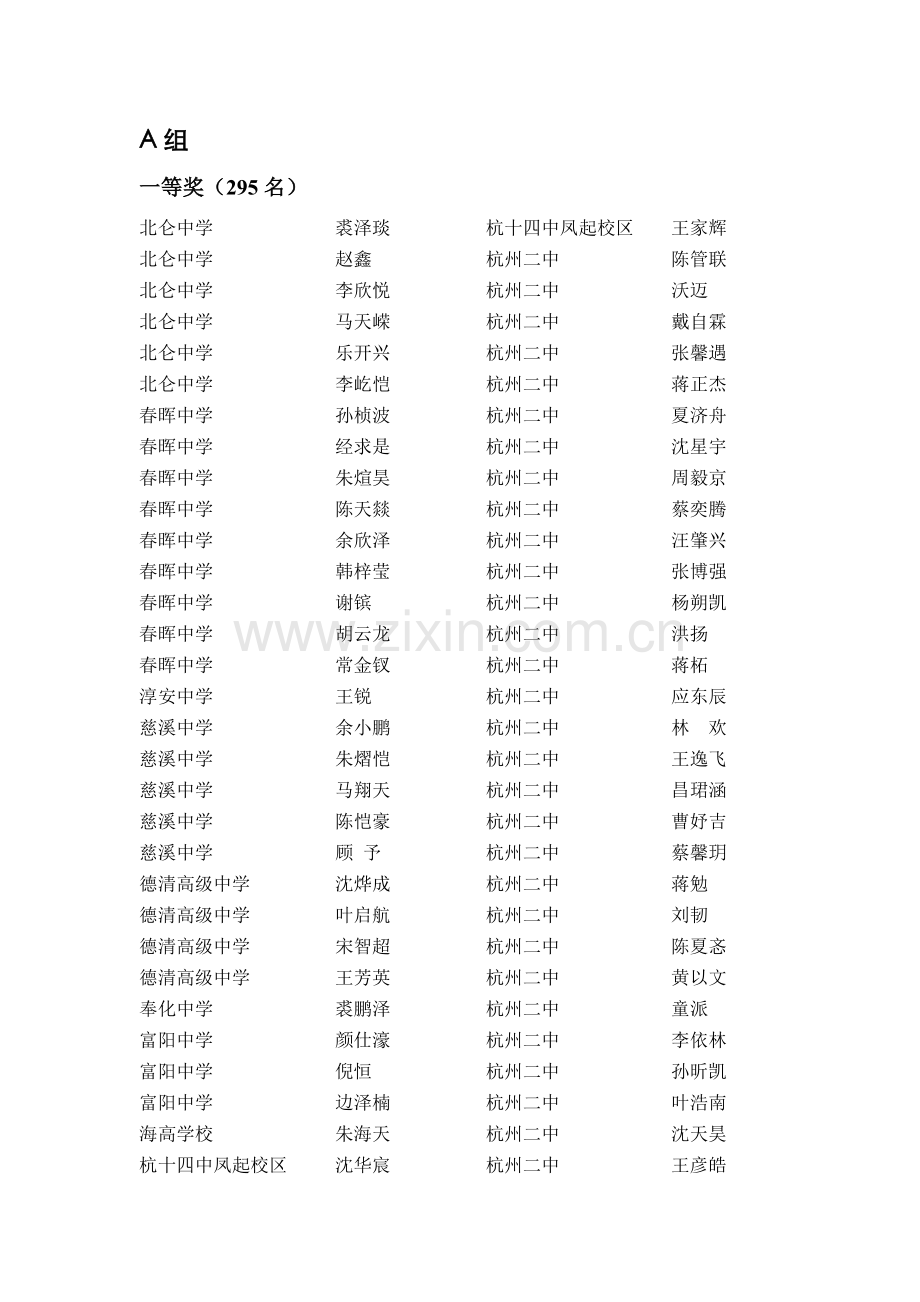 2023年浙江省化学竞赛成绩A类.doc_第3页