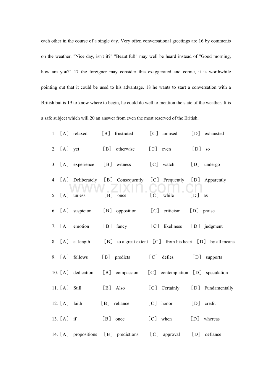 2023年中国银行校园招聘考试英语部分专项训练精讲.doc_第2页