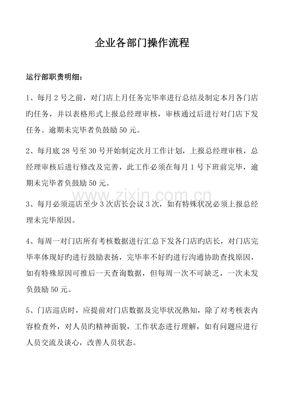 零售药店各部门操作流程细则.docx_第1页