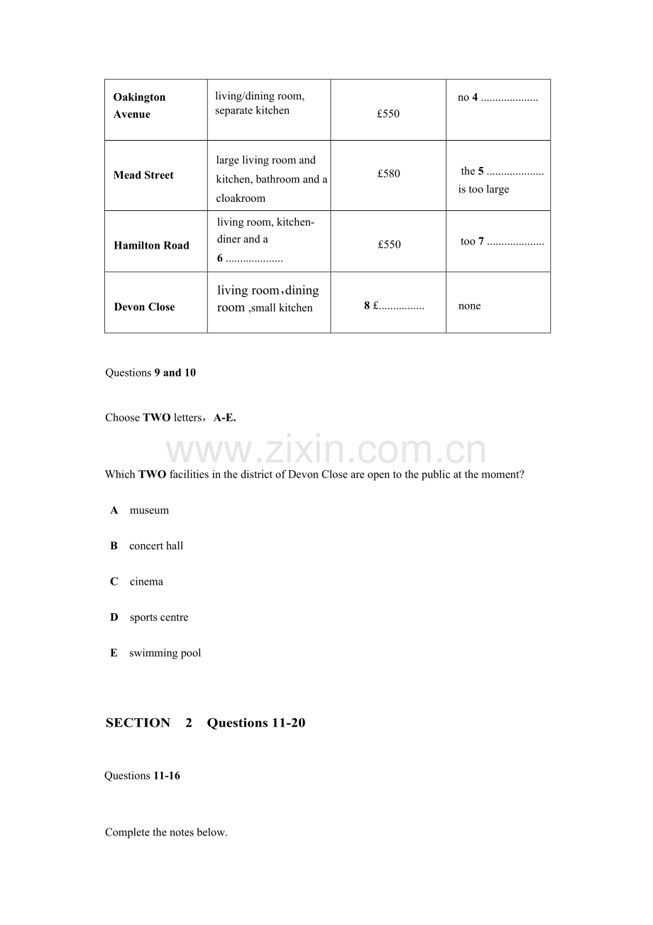 2023年剑桥雅思8test3听力真题WORD档.doc_第2页