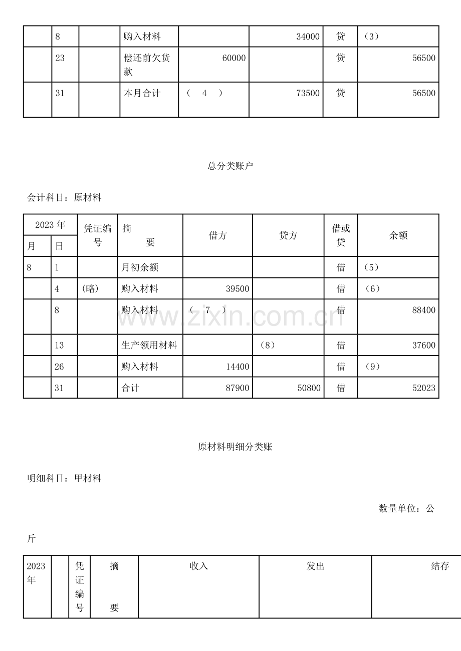 2023年业务核算题会计从业资格无纸化考试综合题.doc_第2页