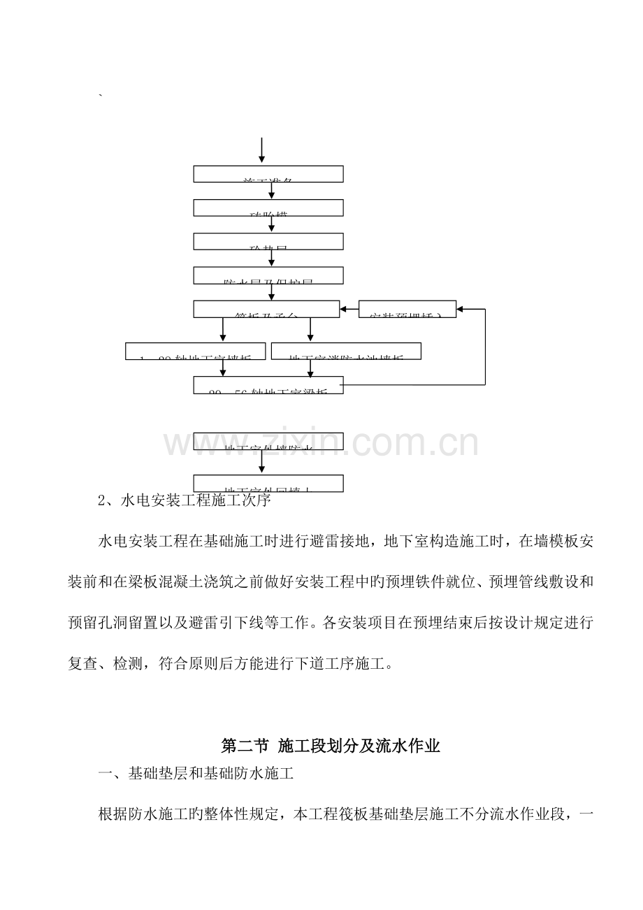 住宅楼基础及地下室施工方案筏板基础剪力墙.doc_第2页