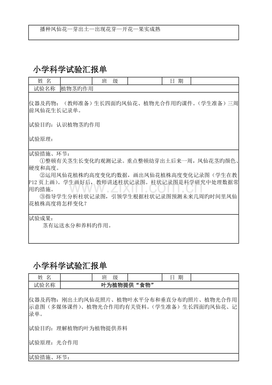 2023年小学下科学实验报告单.doc_第2页