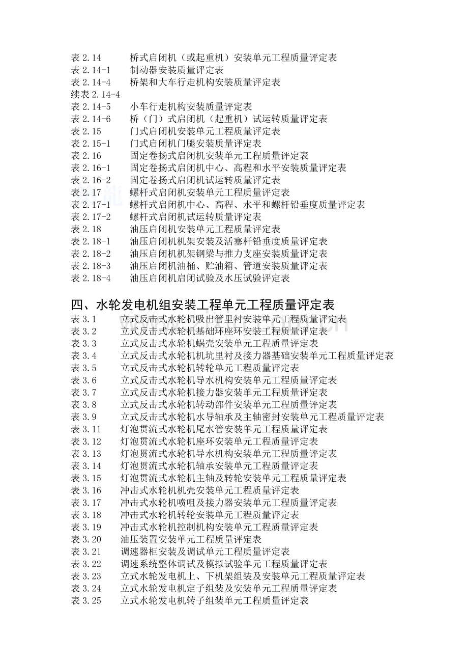 水利水电工程工程施工质量评定表.doc_第3页