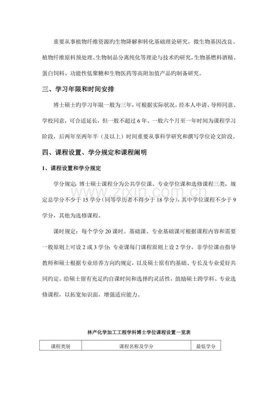 林产化学加工工程学科博士学位研究生培养方案.doc_第3页