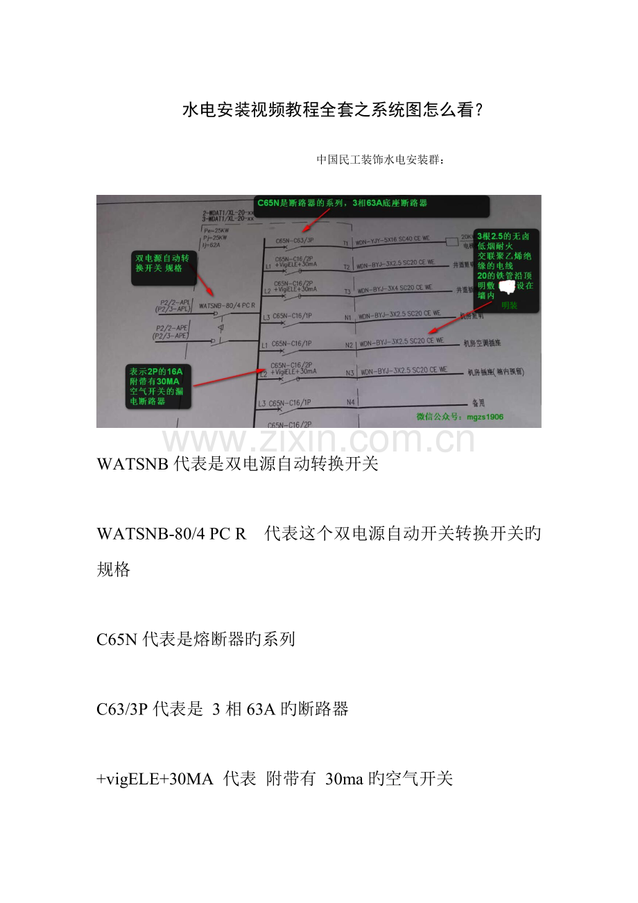 2023年水电安装视频教程全套之系统图怎么看.doc_第1页