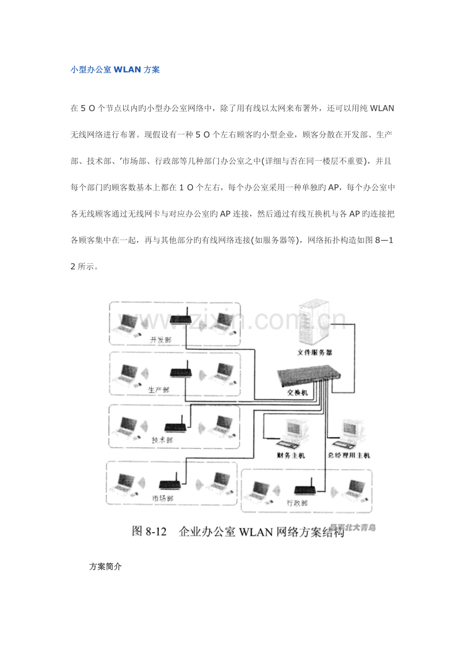 网络规划与系统集成小型办公室WLAN方案.doc_第1页