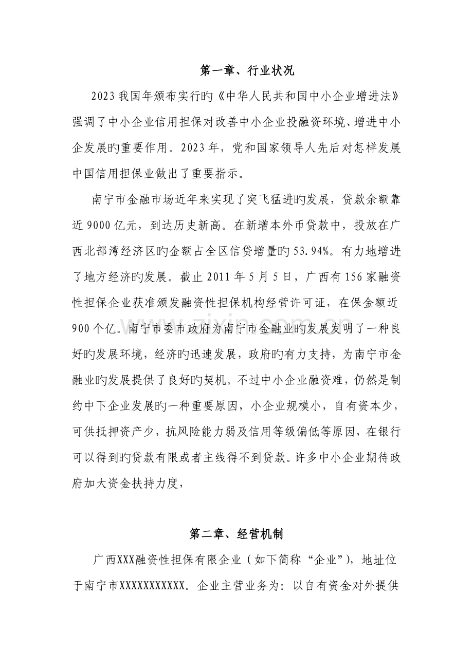 广西融资性担保公司经营发展战略与规划.doc_第3页